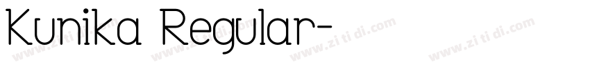Kunika Regular字体转换